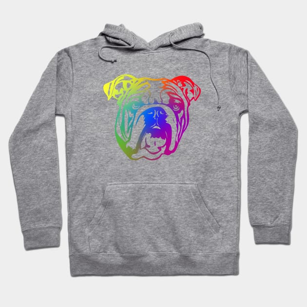 Pop Art English Bulldog Hoodie by BamBam